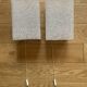Pair of perspex wall lights