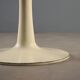 Vintage metal table with marble top, Italian design from the 1970s.