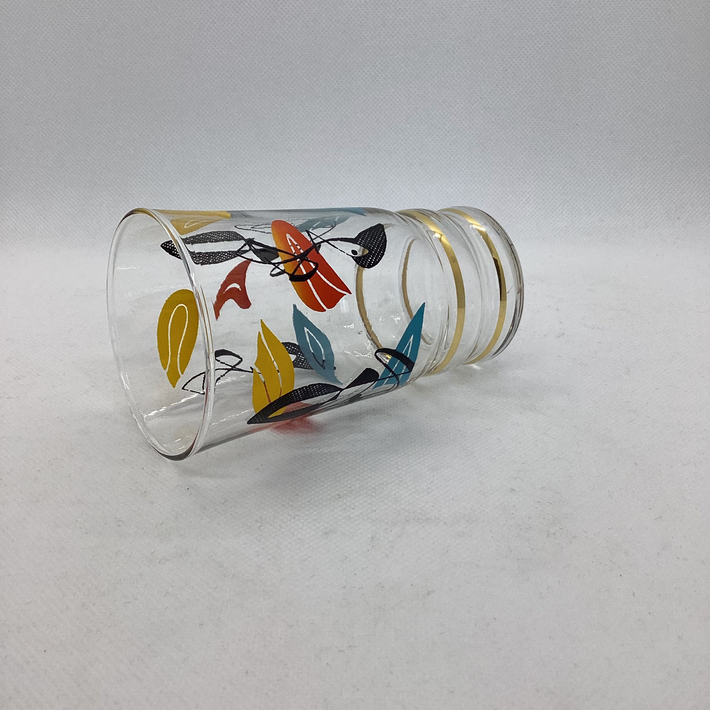 Set of 6 glasses 60s