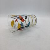 Set of 6 glasses 60s