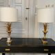 Pair of lamps ears / pineapple by Boulanger, 1970s