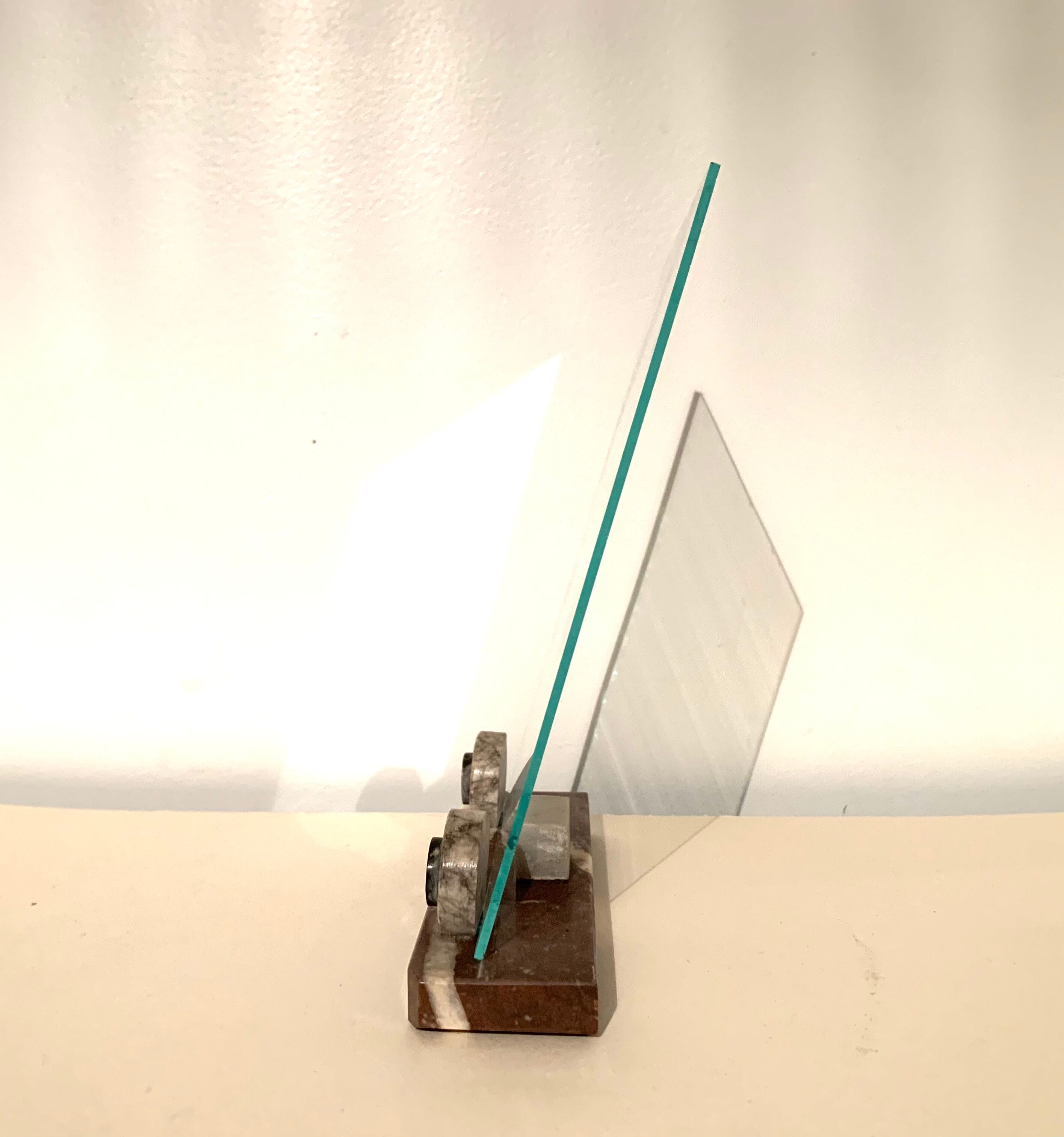 Photo holder in marble old 30s