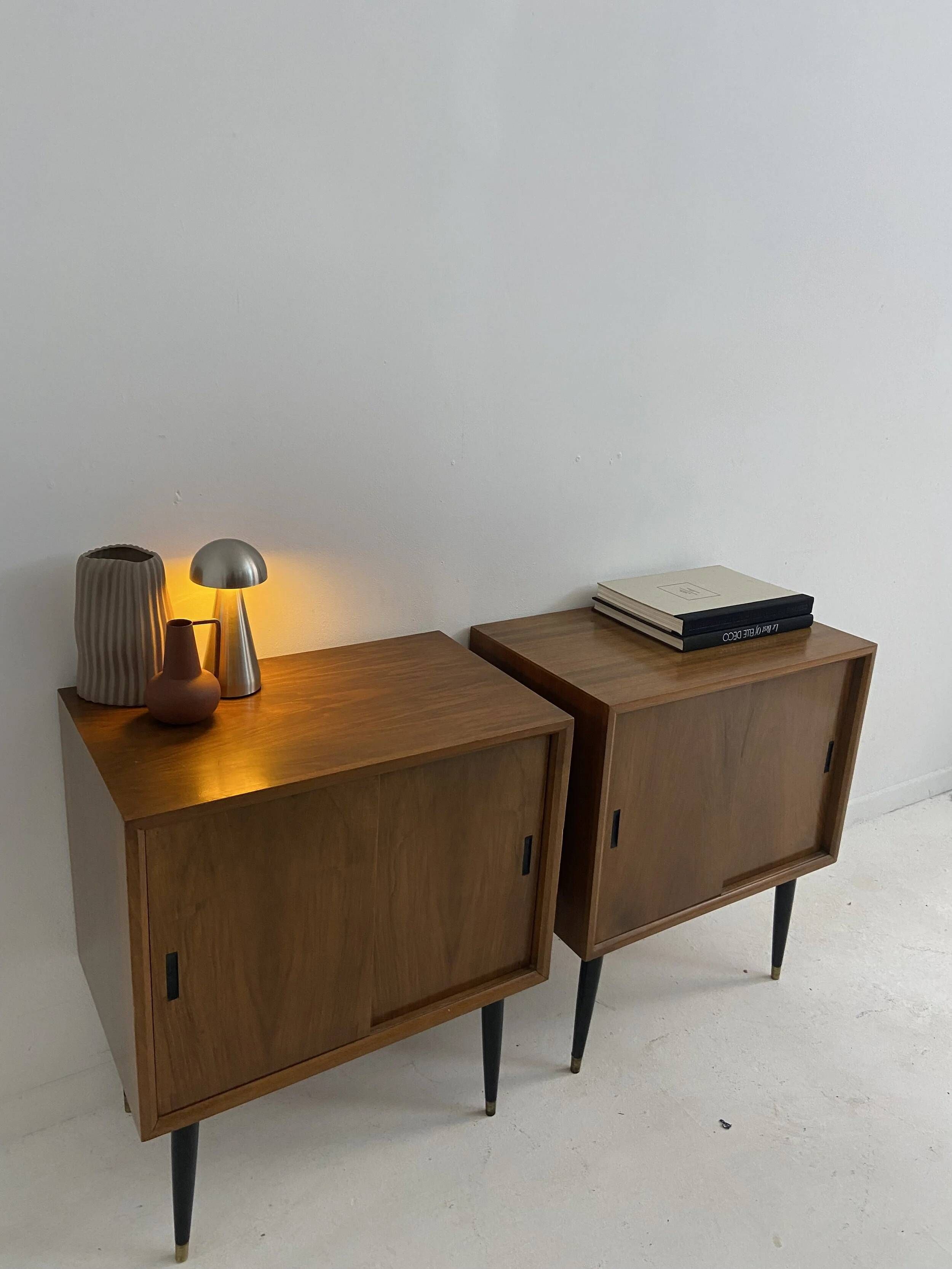 Pair of small vintage sideboards