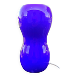 Lampe en verre bleu - Ikea vintage 1990