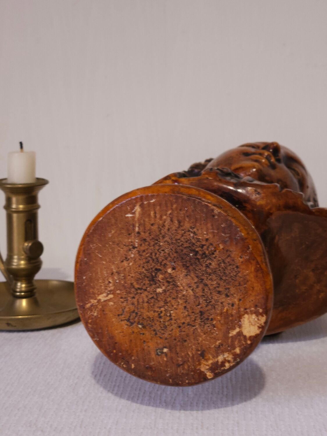 Bust of a young man in antique plaster.