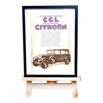 Vintage advertising poster Citroën CGL 1930s