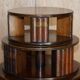 Restored hardwood revolving library circa 1810 Regency