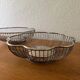 80s silver metal table baskets