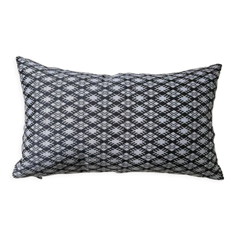 Coussin Kachin gris blans 30x50 cm