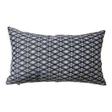 Coussin Kachin gris blans 30x50 cm
