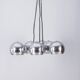 Vintage 1970s chrome-plated chandelier designed by Goffredo Reggiani
