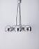 Vintage 1970s chrome-plated chandelier designed by Goffredo Reggiani