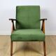 B-310 VAR armchair sea green olive velvet