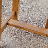 Pair of wooden stools from Gare 1950s