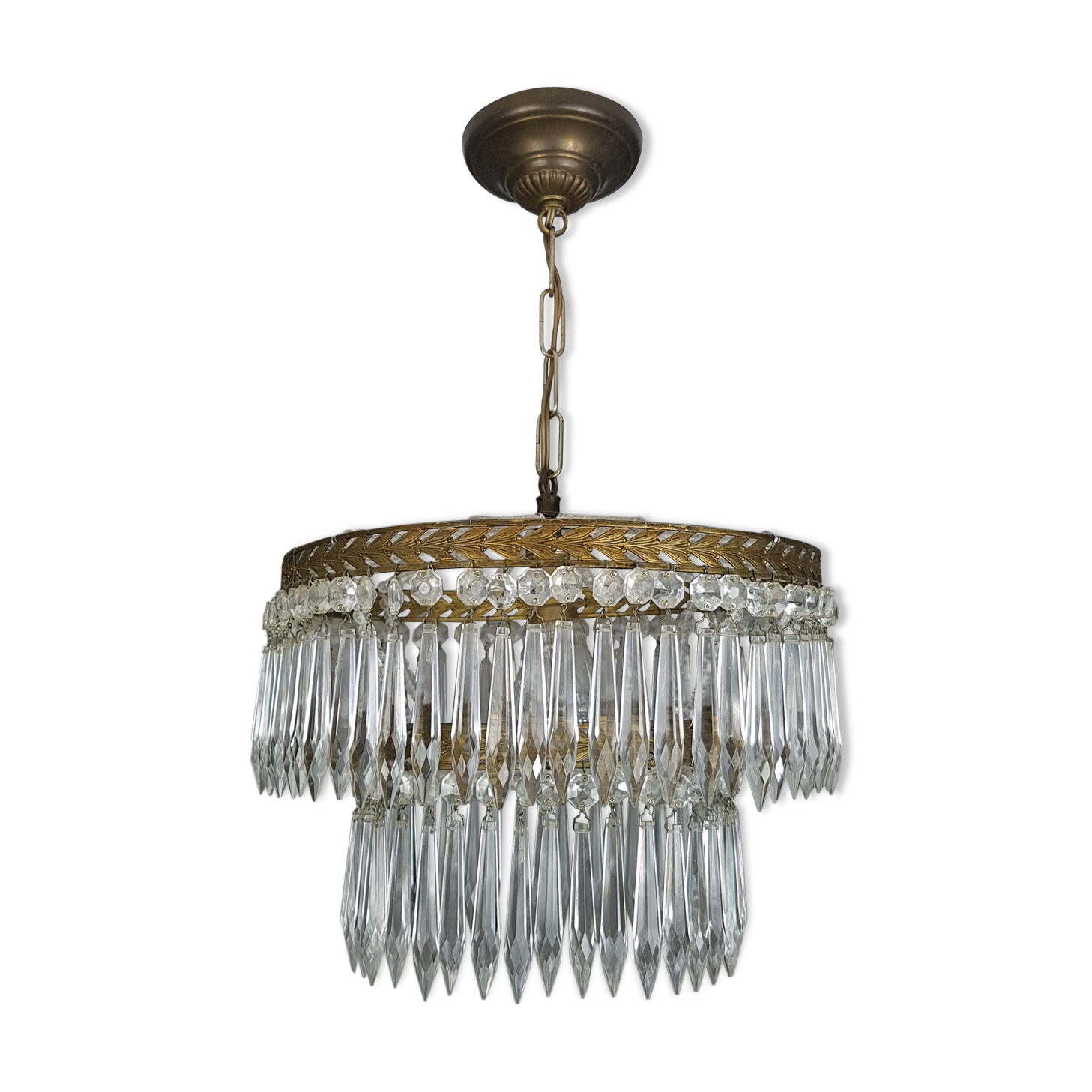 Gloss 2-row Crystal pendants