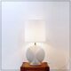 Large porcelain table lamp - 1980s