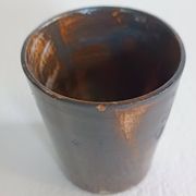 Une bouteille et six gobelets en céramique Gérard Hofmann Vallauris 1950