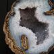 Half geode on base, cabinet of curiosities