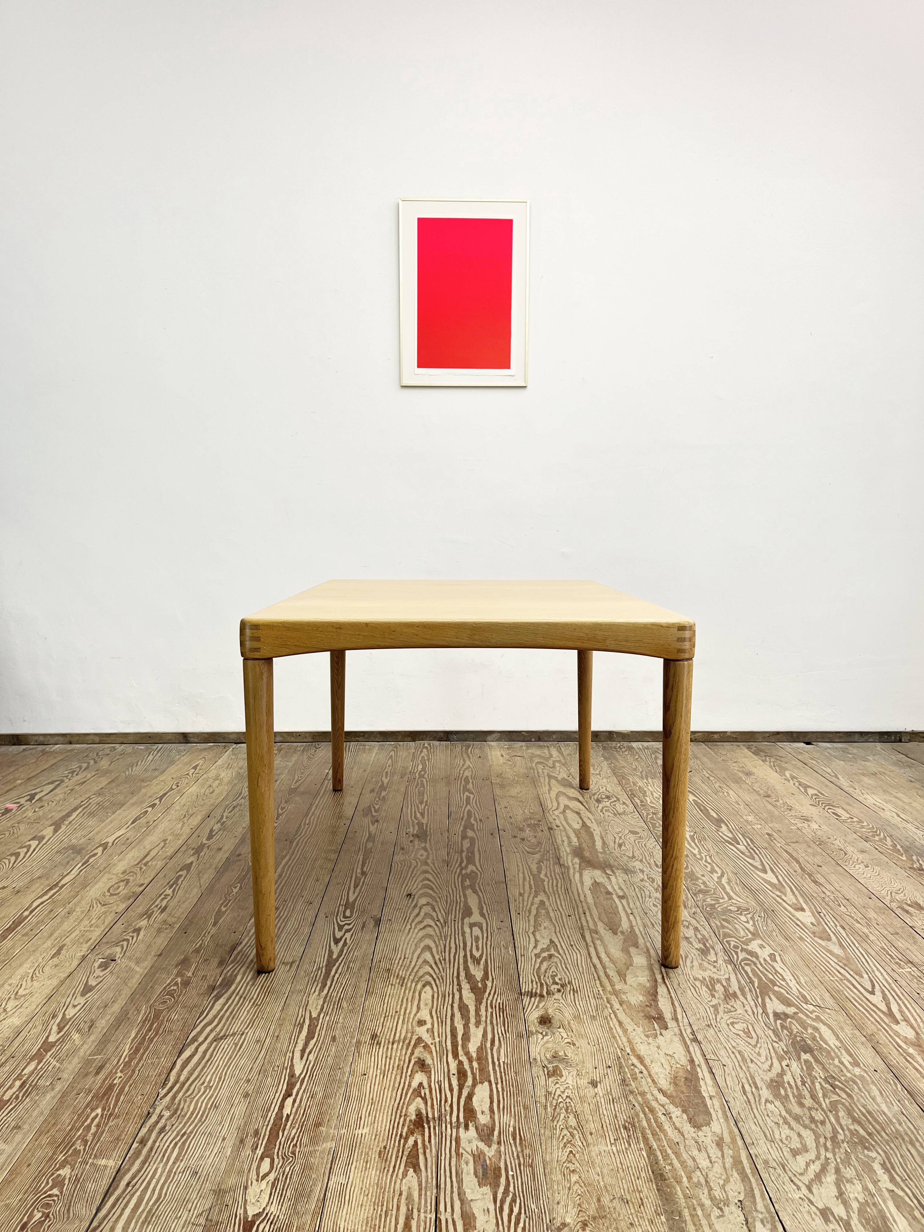 Mid-Century Modern Extendable Dining Table in Oak Wood by H.W. Klein for Bramin, 1960