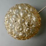 Amber glass ceiling lamp from the 70s