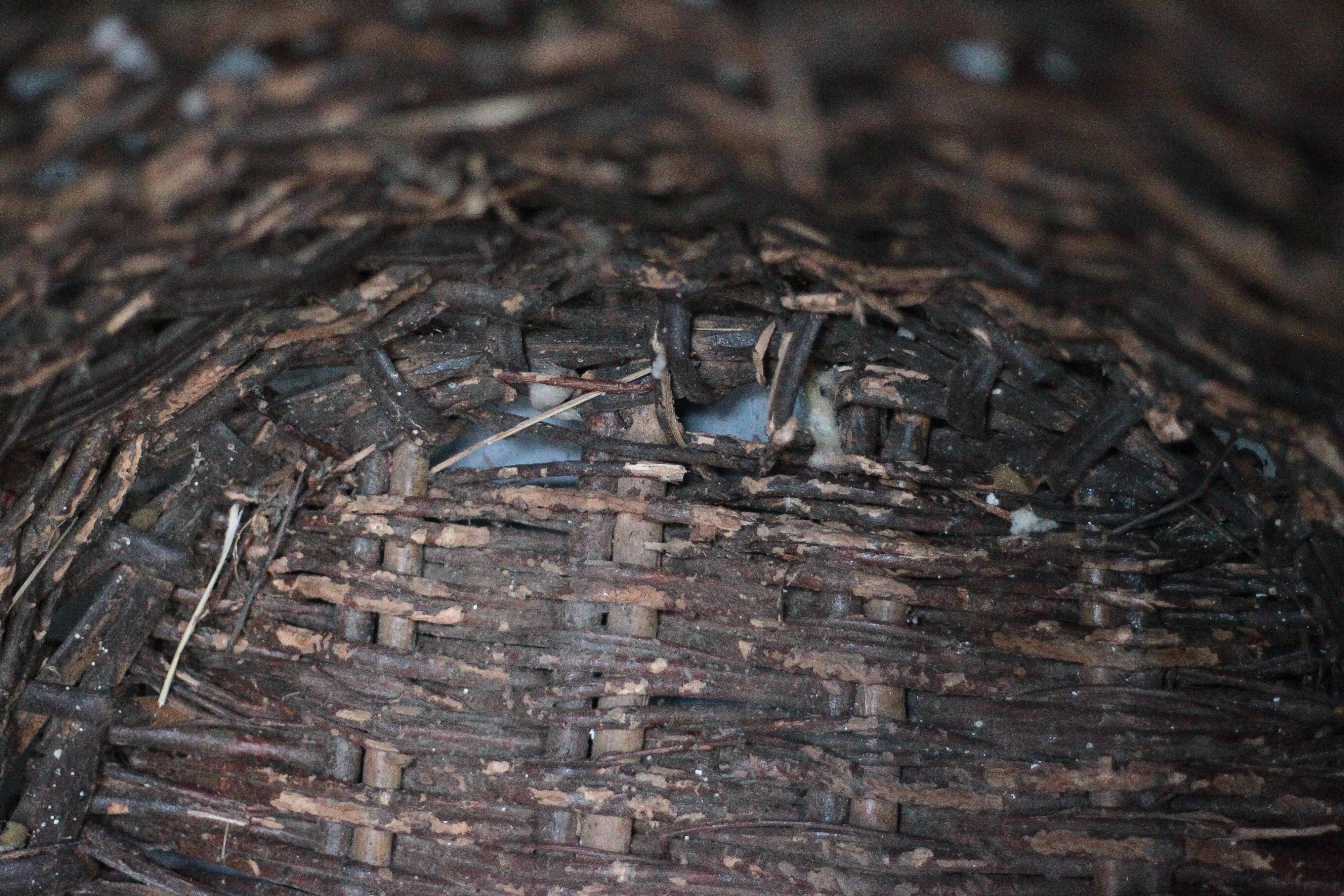 XXL woven basket antique, wicker basket, storage, baker's tool