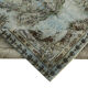 Hand-Knotted Carved Anatolian 1970s 173 cm x 267 cm Blue Carpet