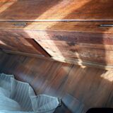 Large oak bench chest