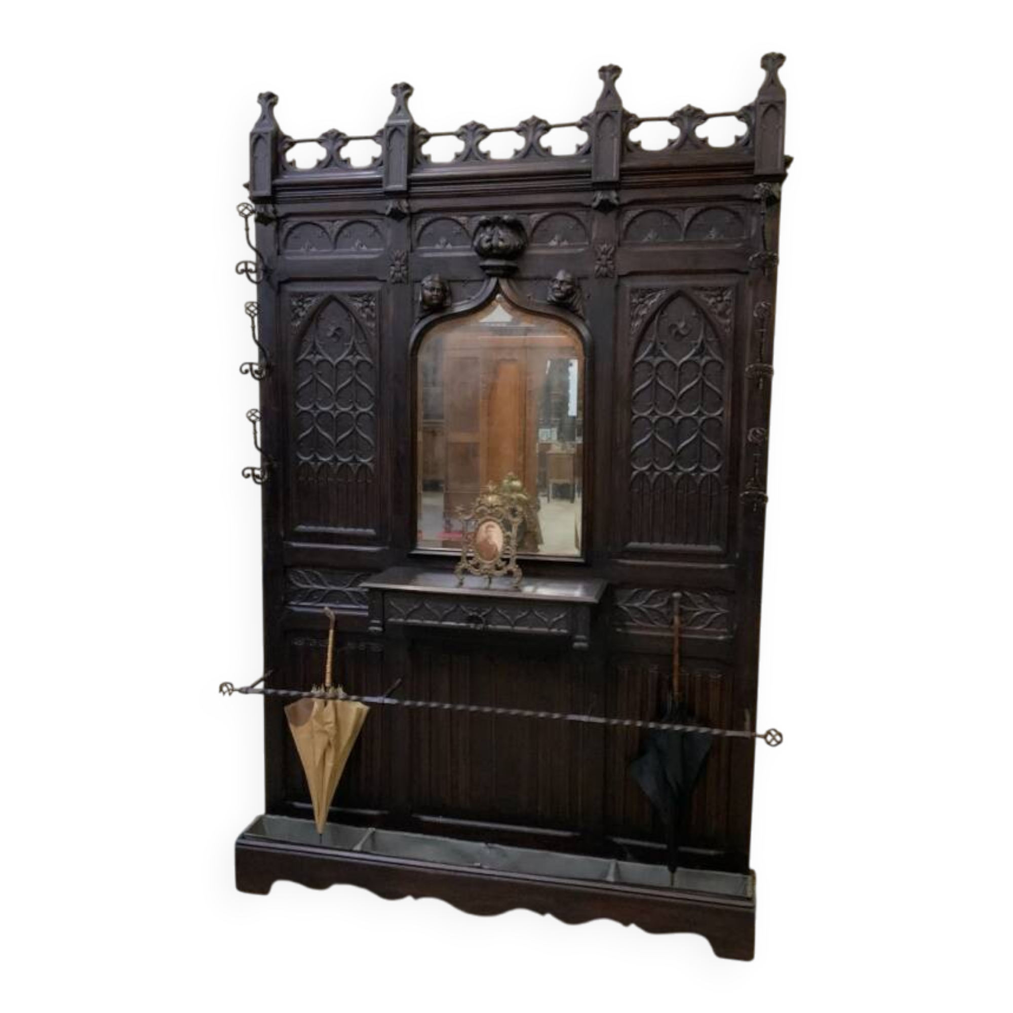 Antique Imposing Neo-Gothic Lavish Wardrobe