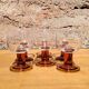 Suite of 6 wine glasses 70s