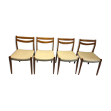 Lot of 4 danish chairs 1950