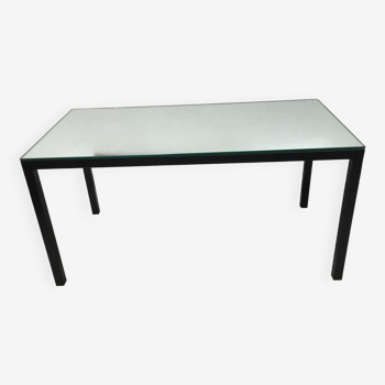 Metal and mirror coffee table