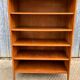 Vintage oak bookcase with compass base