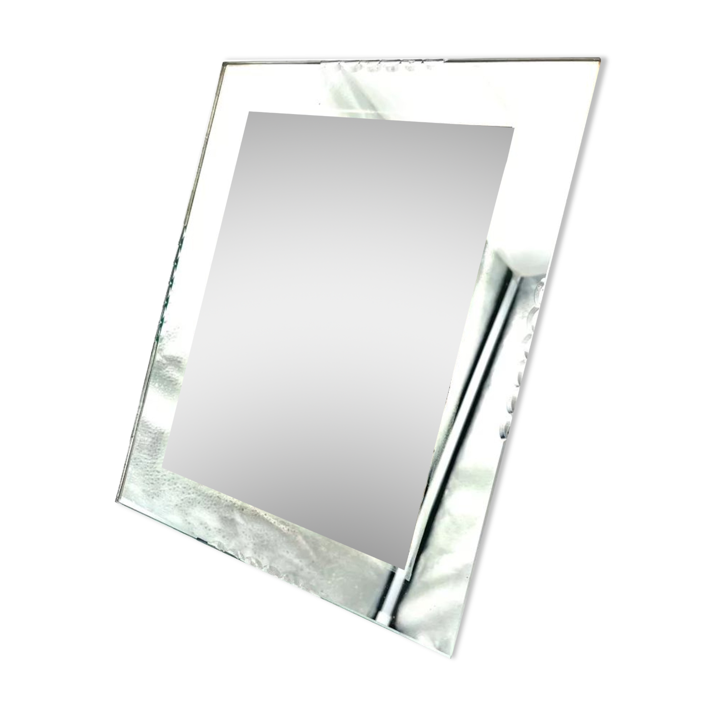 Cadre miroir maison Harbé, biseauté, taillé main, 1950's
