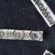 6 rectangular lead crystal knife rests