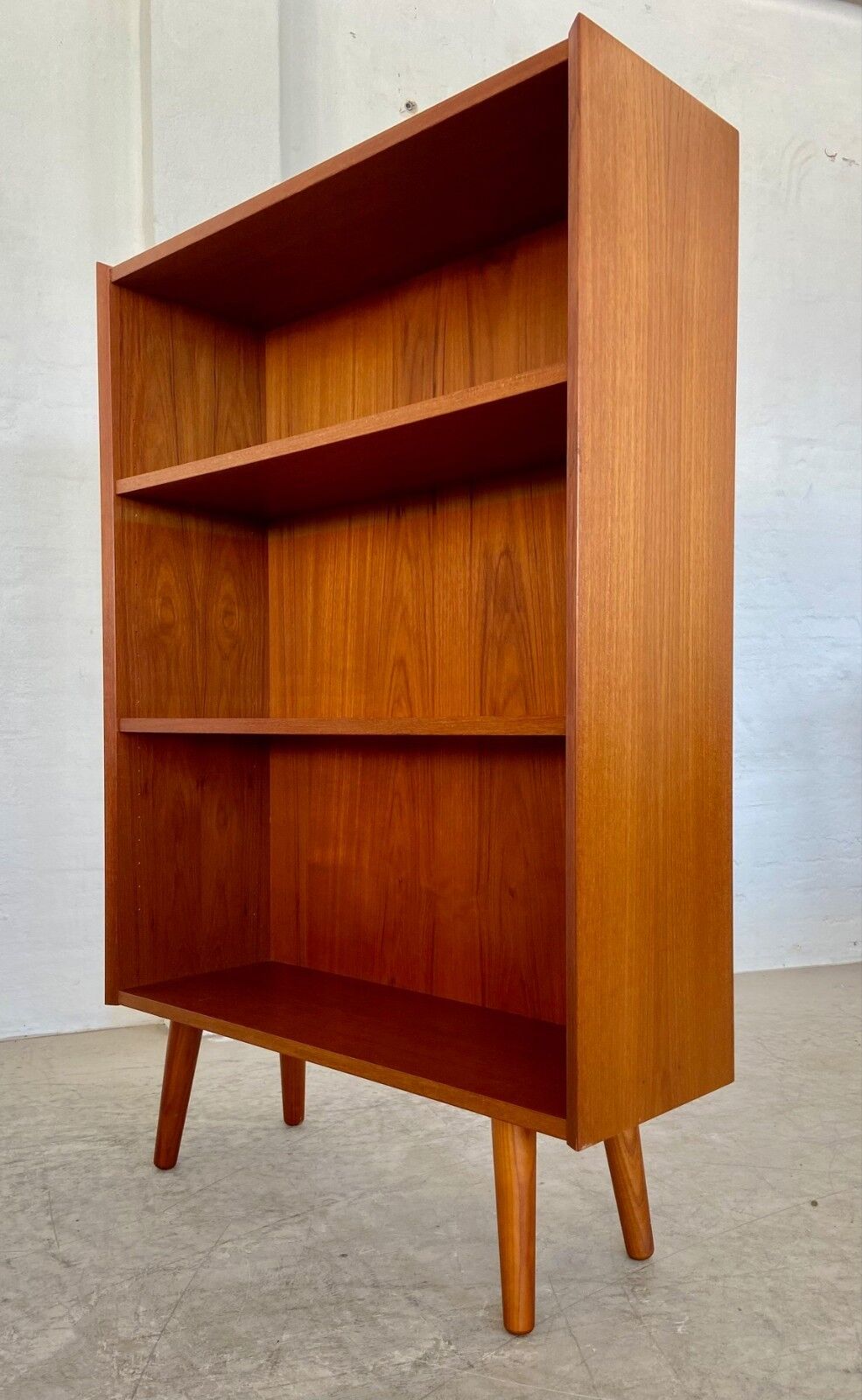 Danish retro vintage bookcase by Ølholm Møbelfabrik in teak 1960s