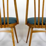 Restored Oak Dining Chairs from Interier Praha, 1960s, Set of 4