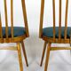 Restored Oak Dining Chairs from Interier Praha, 1960s, Set of 4