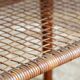 Coffee table double top Danish design teak and rattan 1960