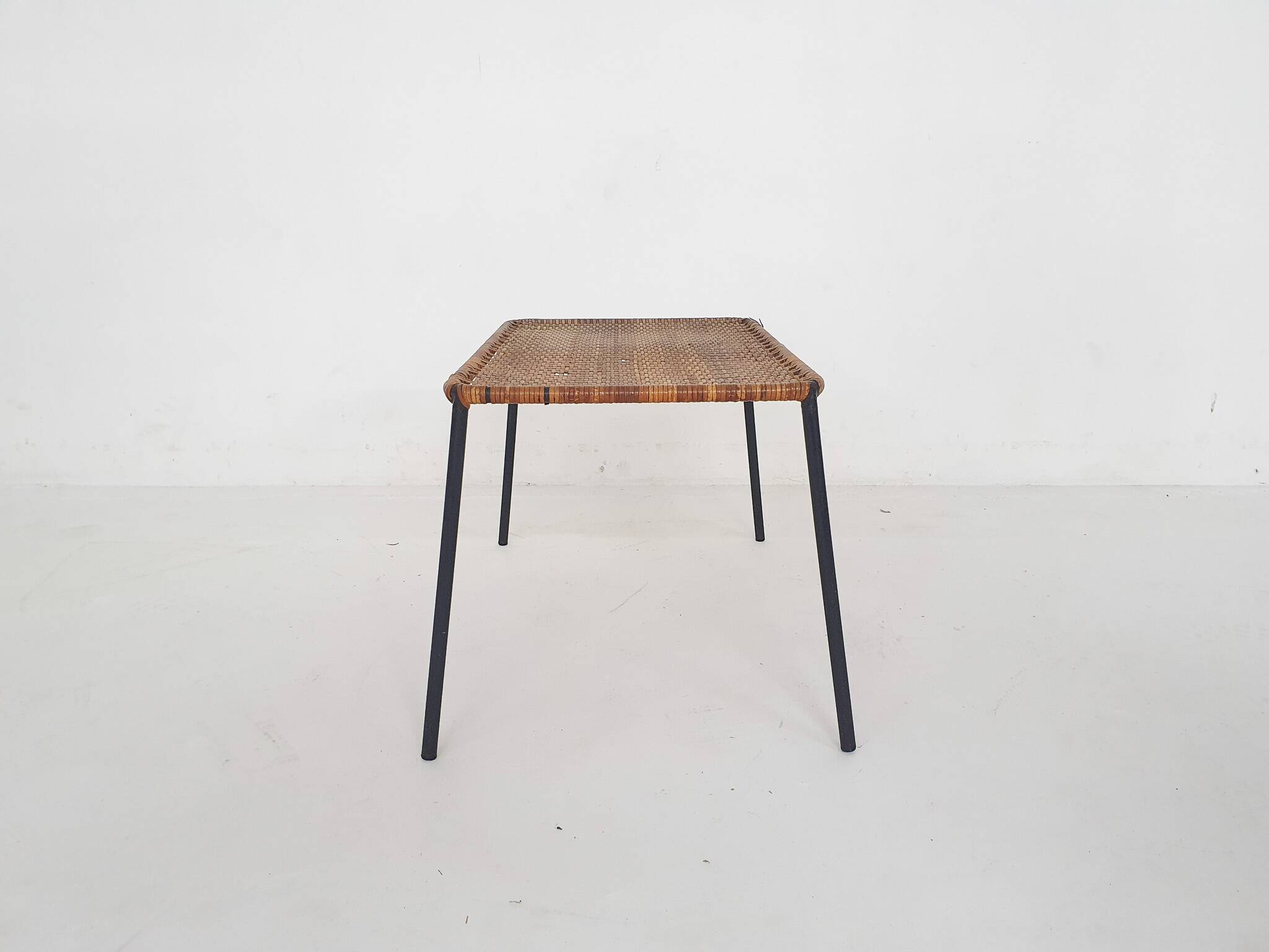 Rattan coffee table attrb. to Carl Aubock, Austria 1960's