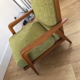 Fauteuil vintage inclinable style scandinave