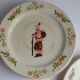 4 plates in old earthenware