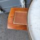 Coffee table hot water bottle old marble top Louis xvi style