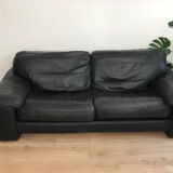 Steiner sofa bed in black leather