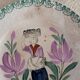 Lot plat creux et 4 assiettes Saint Amand vers 1900