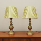 Deux lampes de chevet, design danois, années 1970, fabriqué au danemark