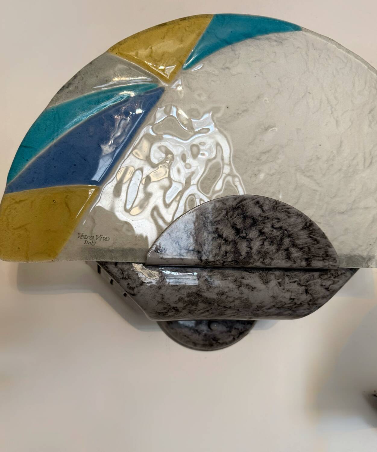 Murano glass wall lights from the 80s