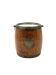Mid-century brown oak ice bucket, Italy 1950s