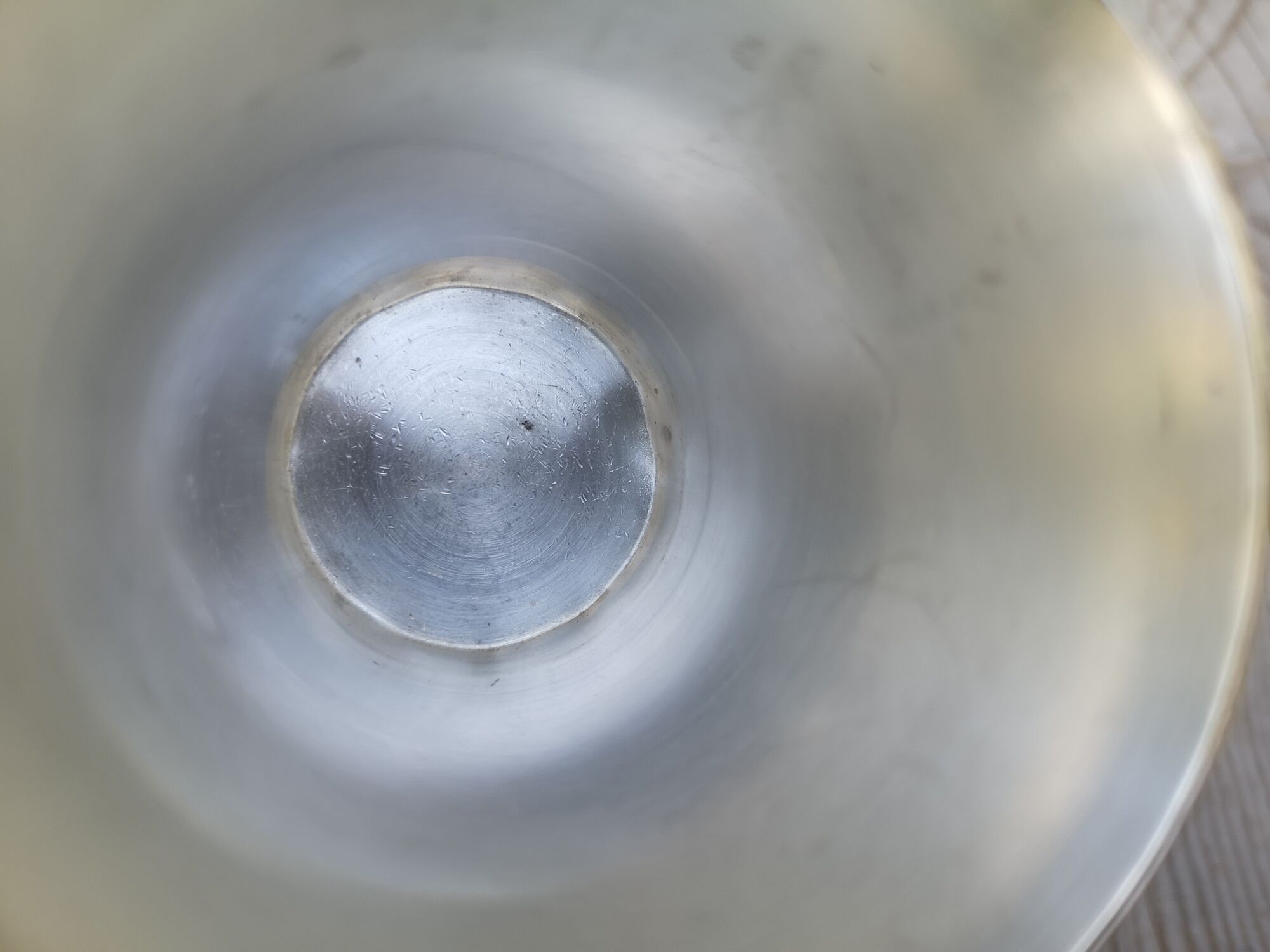 Silver metal timbale