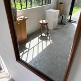 Miroir scandinave en teck massif 1970