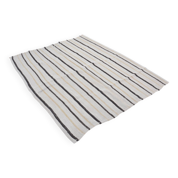 Kilim en chanvre anatolien rayé turc sku 3662